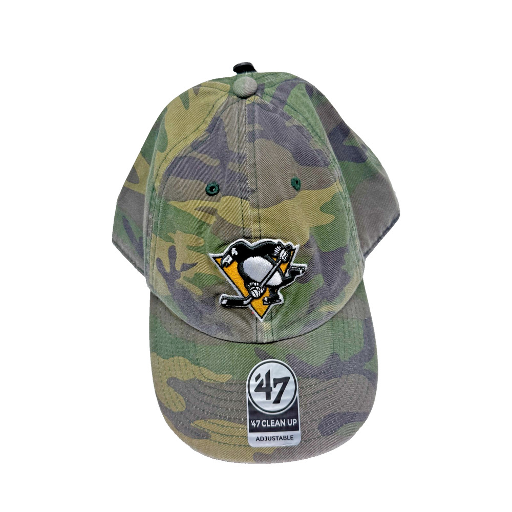 Pittsburgh Penguins '47 Brand Camo Trucker Adjustable Hat
